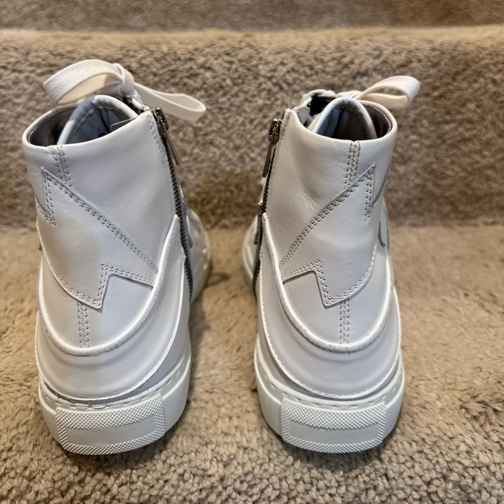 Zadig & Voltaire White High-Top Sneakers - Picture 3 of 8